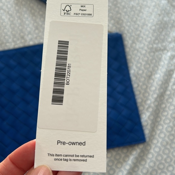 Bottega Veneta Cobalt Blue Intrecciato Zip Clutch - Picture 8 of 12